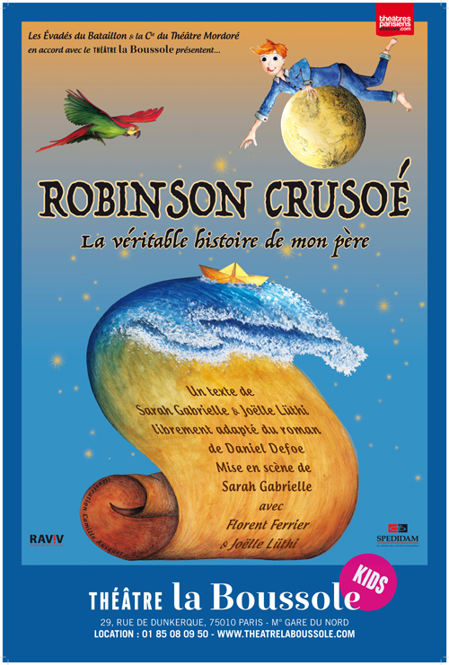 Robinson Crusoé théâtre jeune public